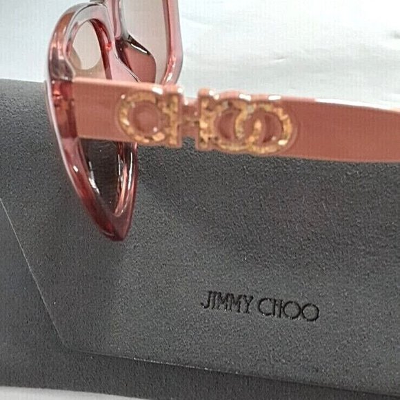 Jimmy Choo Pink Sunglasses with Gold Accents main image 6